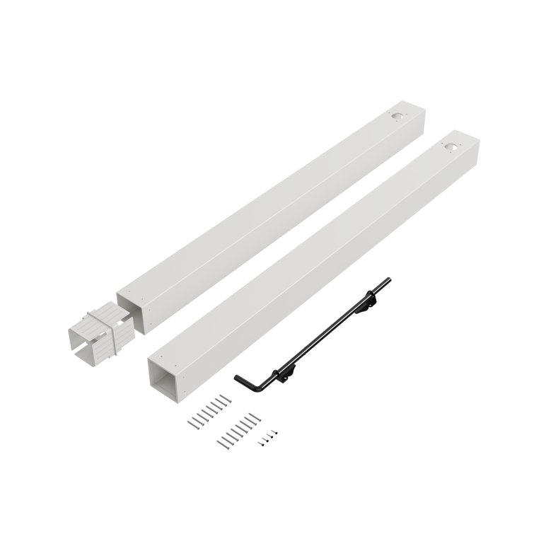 Vinyl Double Gate Kit (contains drop rod) | WamBam Fence